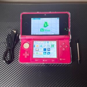 Modded Nintendo 3DS -Rare Hot Pink 128gb